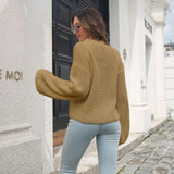 Nereida Lantern Sleeve Knit Sweater - SunsetFashionLA