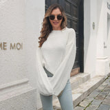 Nereida Lantern Sleeve Knit Sweater - SunsetFashionLA