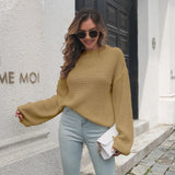 Nereida Lantern Sleeve Knit Sweater - SunsetFashionLA