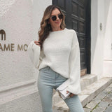 Nereida Lantern Sleeve Knit Sweater - SunsetFashionLA