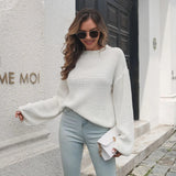 Nereida Lantern Sleeve Knit Sweater - SunsetFashionLA