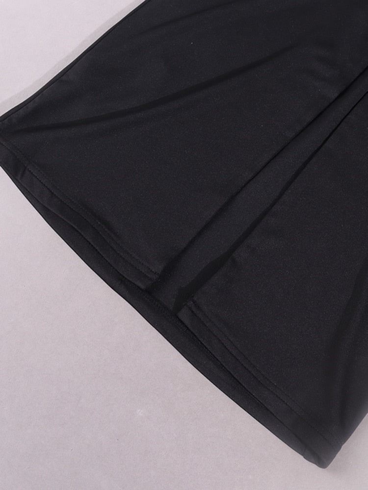 Nora Black Halter Cut Out Dress - SunsetFashionLA