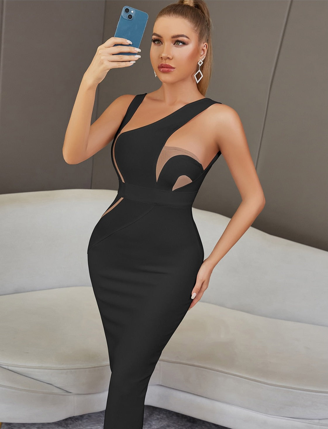 Olivia Cut Out Bandage Dress - SunsetFashionLA