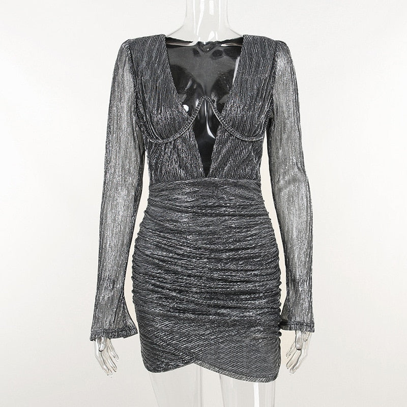 Phlia Sequin Pleated Dress - SunsetFashionLA