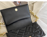 Plaid Vegan Leather Shoulder Bag - SunsetFashionLA