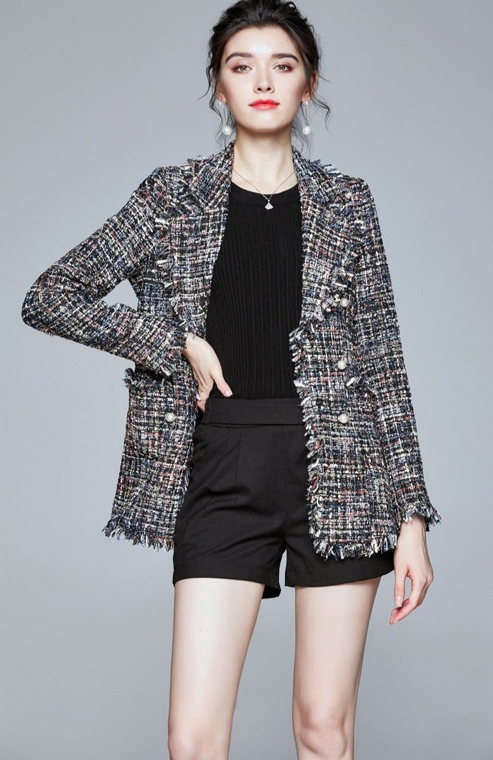 Romilly Tweed Blazer - SunsetFashionLA