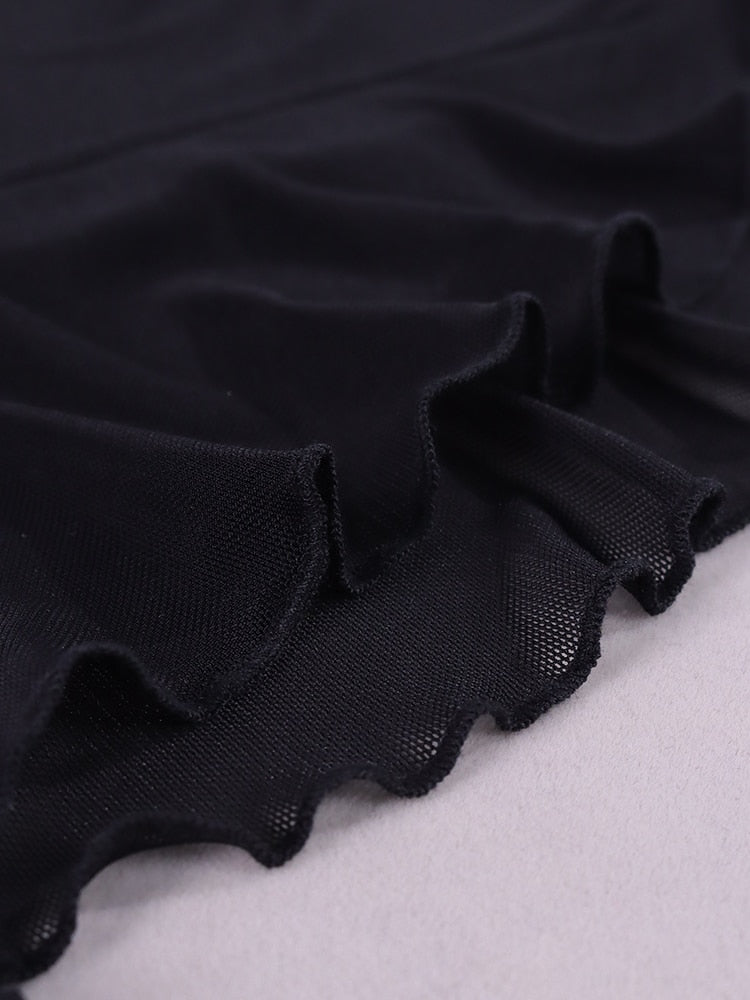 Rory Mesh Cut Out Dress - SunsetFashionLA