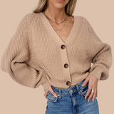 Rya Loose Knit Cardigan - SunsetFashionLA