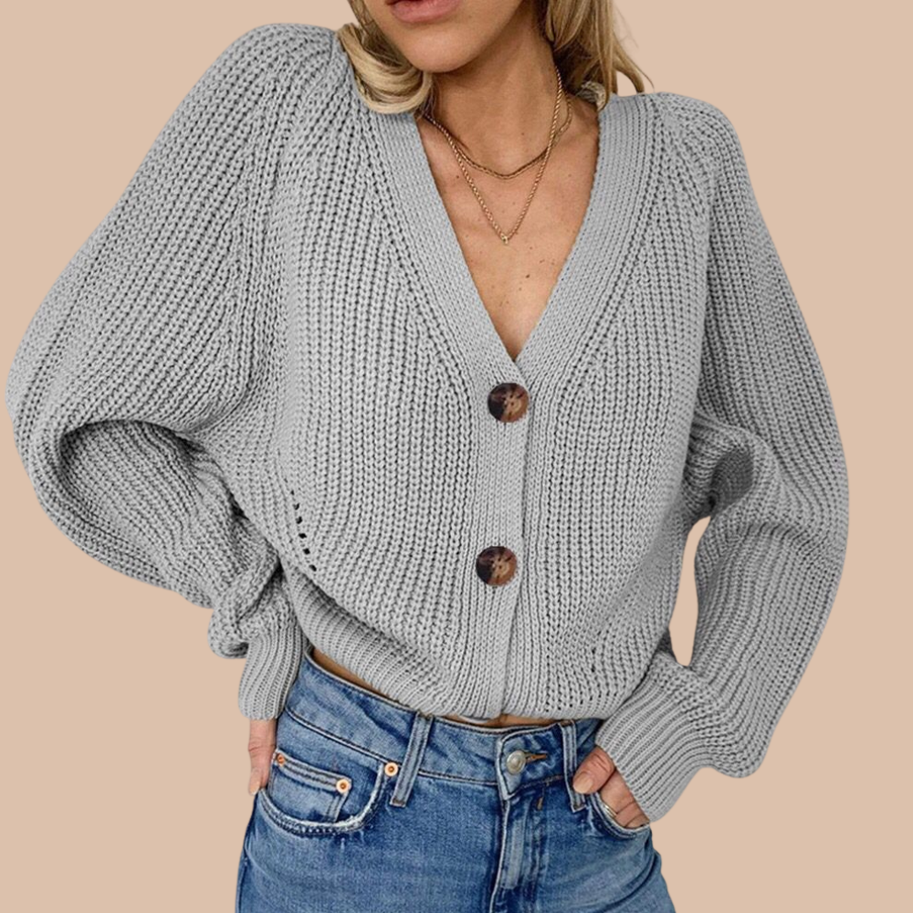 Rya Loose Knit Cardigan - SunsetFashionLA