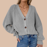 Rya Loose Knit Cardigan - SunsetFashionLA