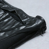 Rylee Vegan Leather Bandage Dress with a Cut Out - SunsetFashionLA