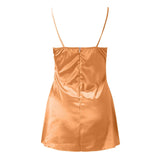 Savannah Backless Satin Dress - SunsetFashionLA