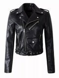Selena Vegan Leather Moto Jacket - SunsetFashionLA