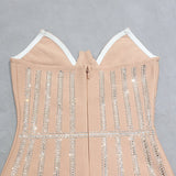 Shani Bandage Rhinestone Dress - SunsetFashionLA
