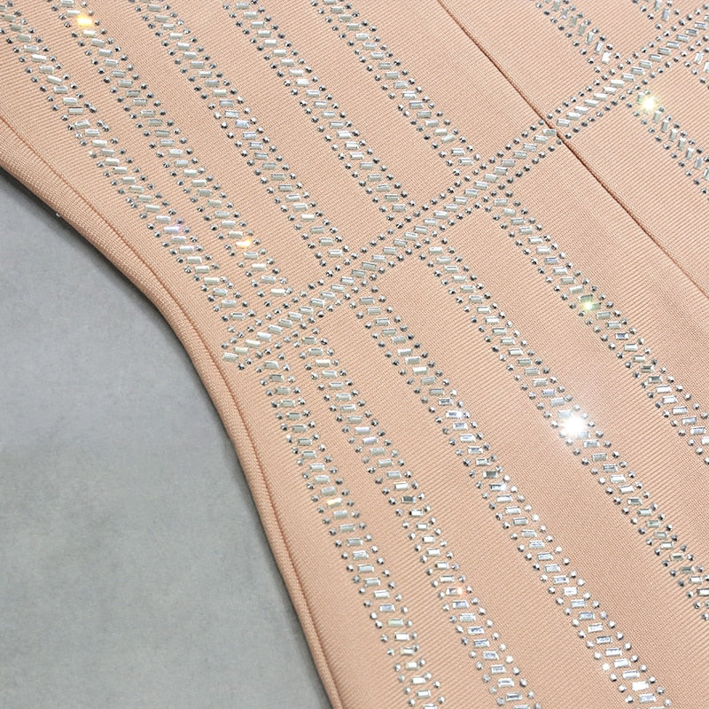 Shani Bandage Rhinestone Dress - SunsetFashionLA