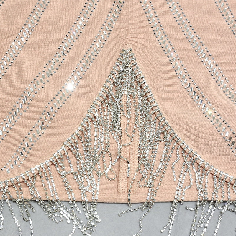 Shani Bandage Rhinestone Dress - SunsetFashionLA