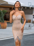 Shani Bandage Rhinestone Dress - SunsetFashionLA