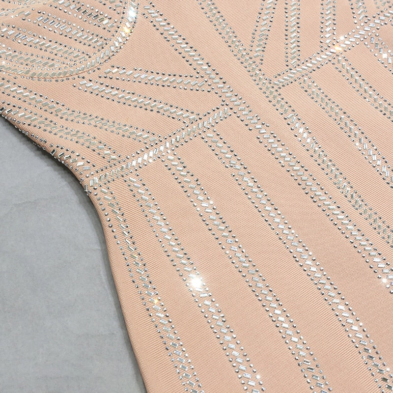 Shani Bandage Rhinestone Dress - SunsetFashionLA