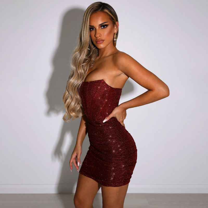 Shine Bright Sequin Dress - SunsetFashionLA