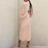 Sidney Satin Two Piece Set - SunsetFashionLA