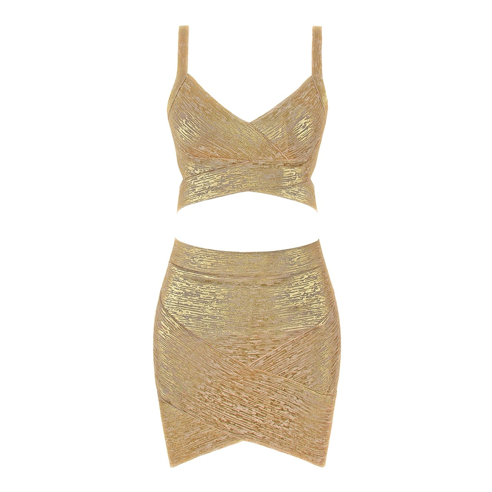 Sienna V Neck Backless Two Piece Set - SunsetFashionLA