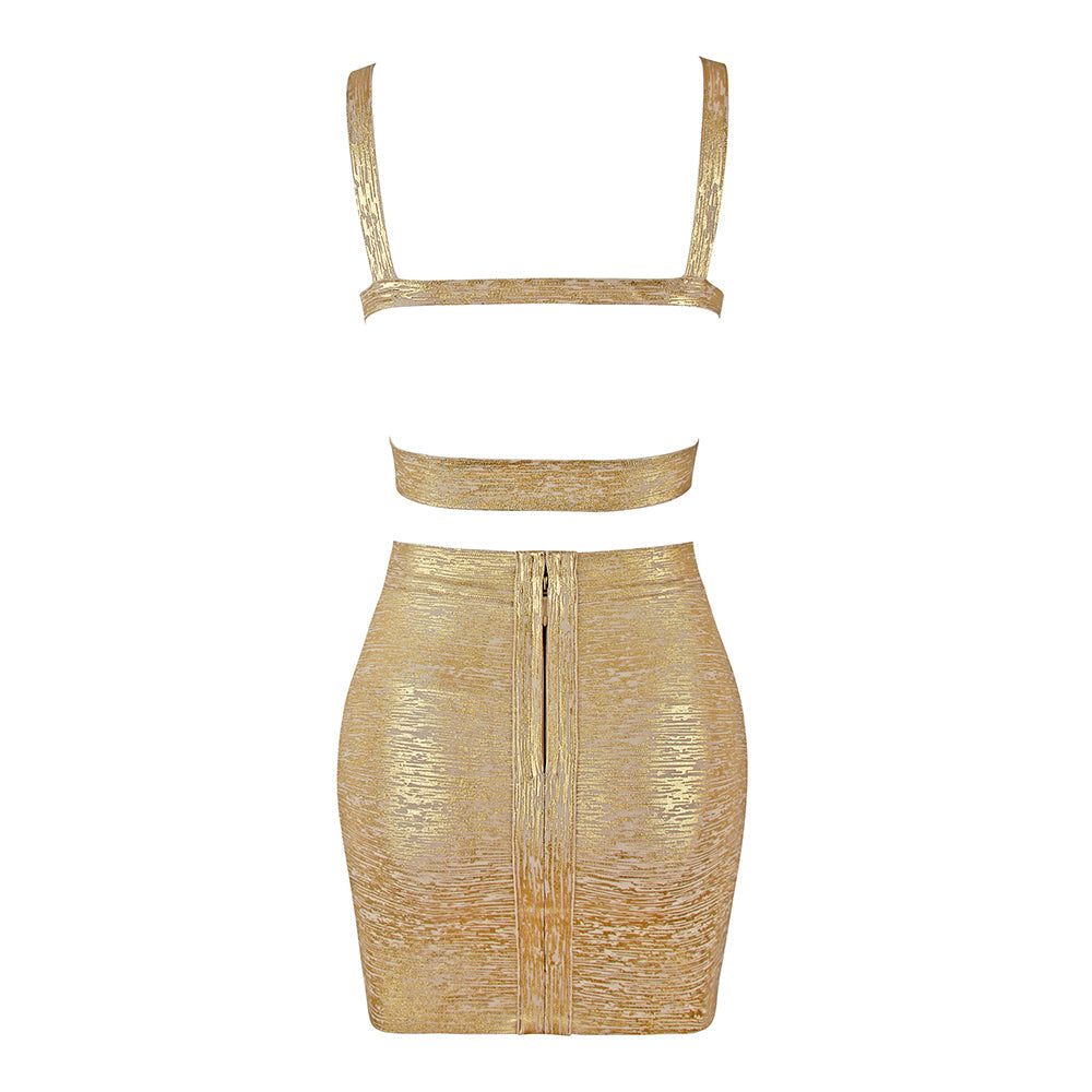 Sienna V Neck Backless Two Piece Set - SunsetFashionLA
