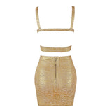 Sienna V Neck Backless Two Piece Set - SunsetFashionLA