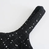 Slim Pearl Cut Out Mini Dress - SunsetFashionLA