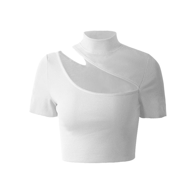 Sylvie Cut Out Knit Crop Top - SunsetFashionLA