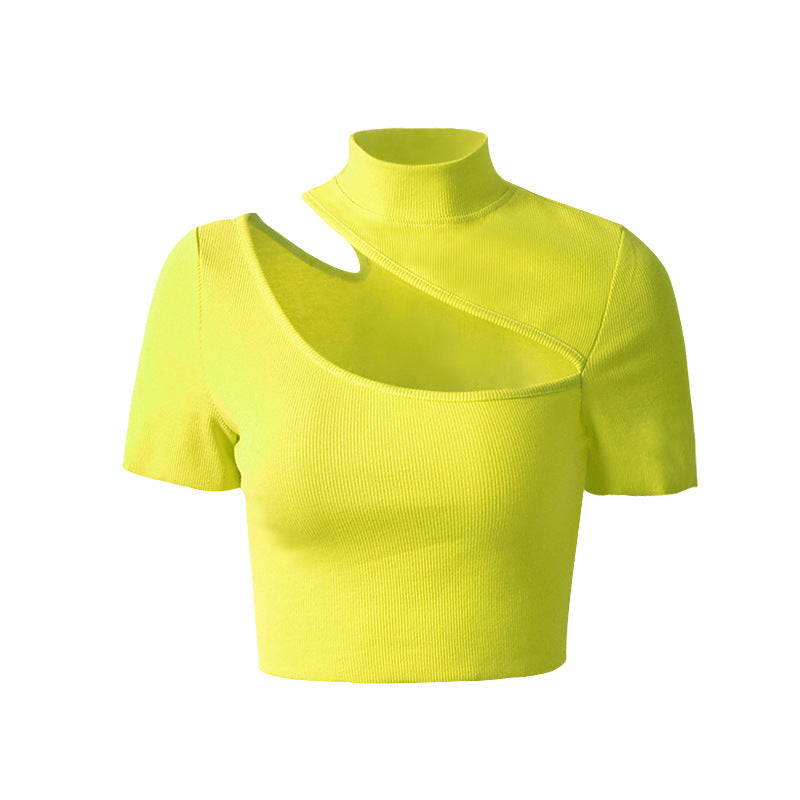 Sylvie Cut Out Knit Crop Top - SunsetFashionLA