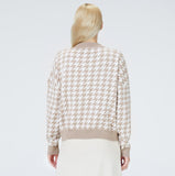 Tayla Houndstooth Sweater - SunsetFashionLA