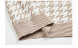 Tayla Houndstooth Sweater - SunsetFashionLA