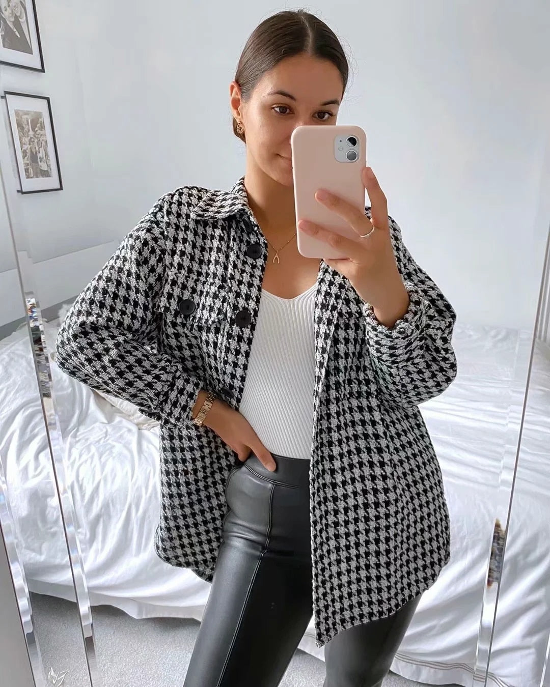 Taylor Tweed Shirt - SunsetFashionLA