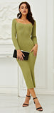 Tia Knit Off Shoulder Sweater Dress - SunsetFashionLA