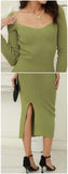 Tia Knit Off Shoulder Sweater Dress - SunsetFashionLA
