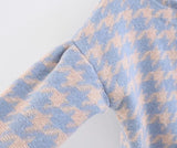 Tyra Houndstooth Blazer and Skirt Two Piece Set - SunsetFashionLA