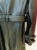 Vegan Leather Double Breasted Trench Coat - SunsetFashionLA