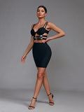 Verity Cut Out Two Piece Set Dress - SunsetFashionLA