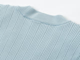 Vida V-neck Knit Cardigan with Gold Buttons - SunsetFashionLA