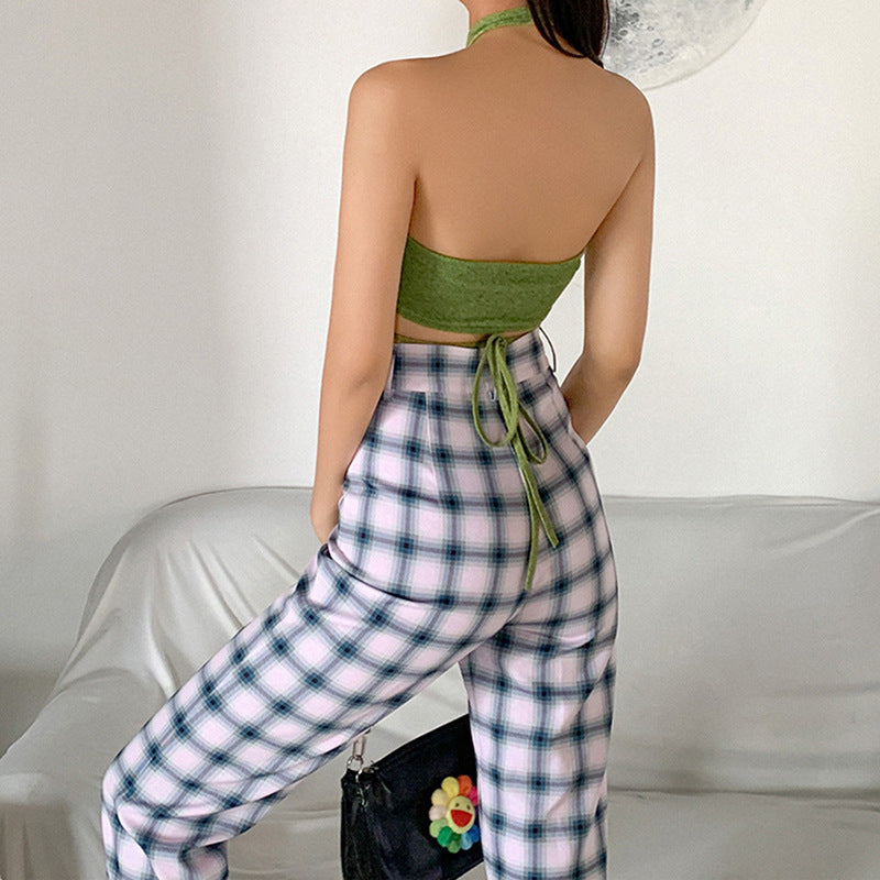 Villy Halter Crop Top - SunsetFashionLA
