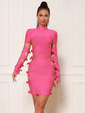 Vivien Bandage Long Sleeve Cut Out Dress - SunsetFashionLA