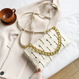 Weave Chain Crossbody Bag - SunsetFashionLA