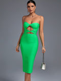Wiva Cut Out Bandage Dress