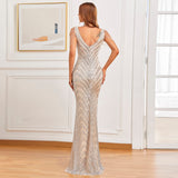 Yesenia Sequin Mermaid Gown Dress - SunsetFashionLA