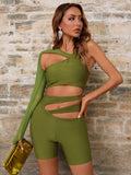 Yuka Bandage Playsuit - SunsetFashionLA