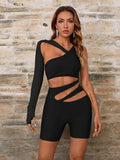 Yuka Bandage Playsuit - SunsetFashionLA