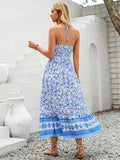 Julane Floral Halter Dress