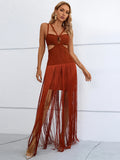 Charlotte Bandage Cut Out Tassel Dress