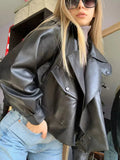 Around Town Leather Jacket - SunsetFashionLA