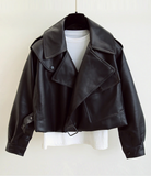 Around Town Leather Jacket - SunsetFashionLA